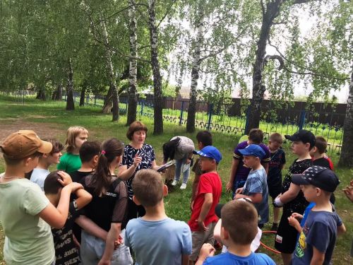 Отдыхающие в пришкольном лагере «Рябинка» собирали «Экологическую мозаику»