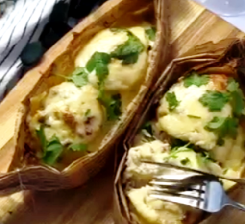 Аппетитная курица с ананасами