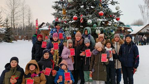 Лаеш районы балалары Кыш Бабай һәм Кар Кызы резиденциясендә булдылар