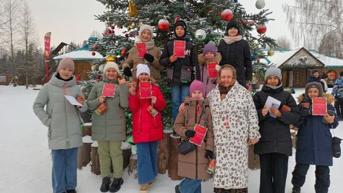 Лаеш районы балалары Кыш Бабай һәм Кар Кызы резиденциясендә булдылар