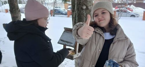 Лаишевские школьники провели акцию «Покорми птиц зимой»