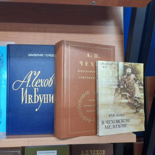 В Лаишевской библиотеке организована книжная выставка «Необъятный мир Чехова»