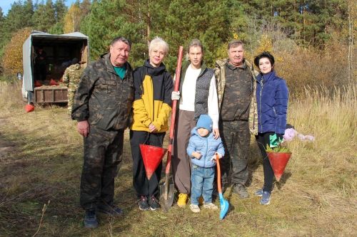 Леса Лаишевского района пополнились тысячами молодых саженцев