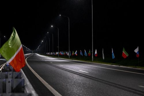 Владимир Путин запустил объезд села Сокуры в Татарстане
