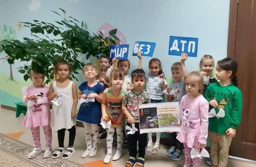 Мультики и голуби: как в детском саду «Пчёлка» отметили Международный день памяти жертв ДТП