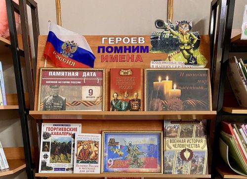 Книжную выставку в Лаишевской библиотеке посвятили Дню Героев Отечества