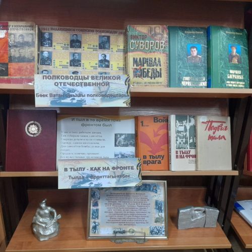 В библиотеке г.Лаишево подготовлена книжная выставка к 80-летию Великой Победы