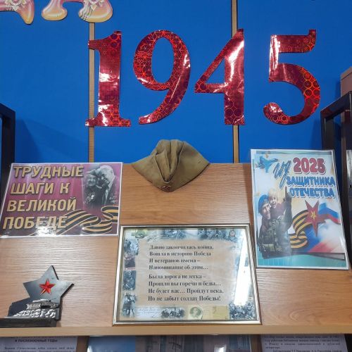В библиотеке г.Лаишево подготовлена книжная выставка к 80-летию Великой Победы