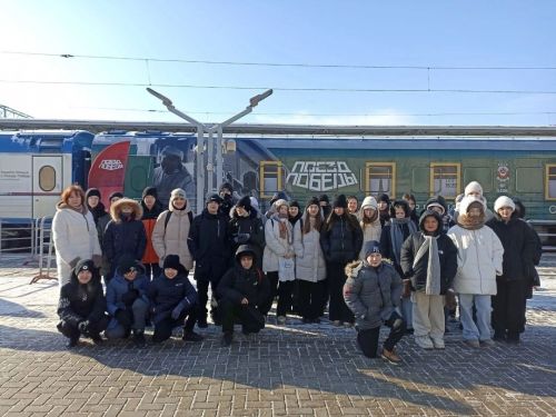 Столбищенские школьники посетили выставку «Поезд Победы»