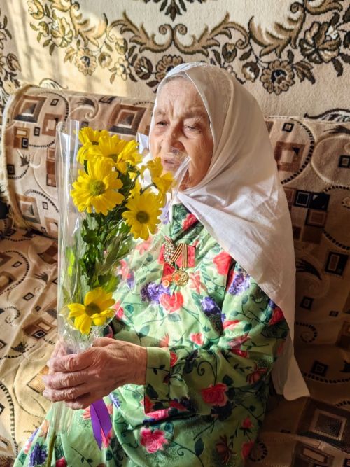 В Лаишевском районе труженице тыла вручили юбилейную медаль