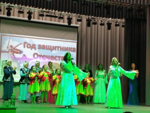 Встреча жителей Габишевского поселения с руководством района и поселения началась с концерта