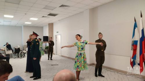 В казанском госпитале перед бойцами СВО выступил военный оркестр
