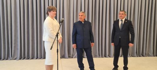 Раис Татарстана открыл новый детский сад в  Песчаных Ковалях Лаишевского района