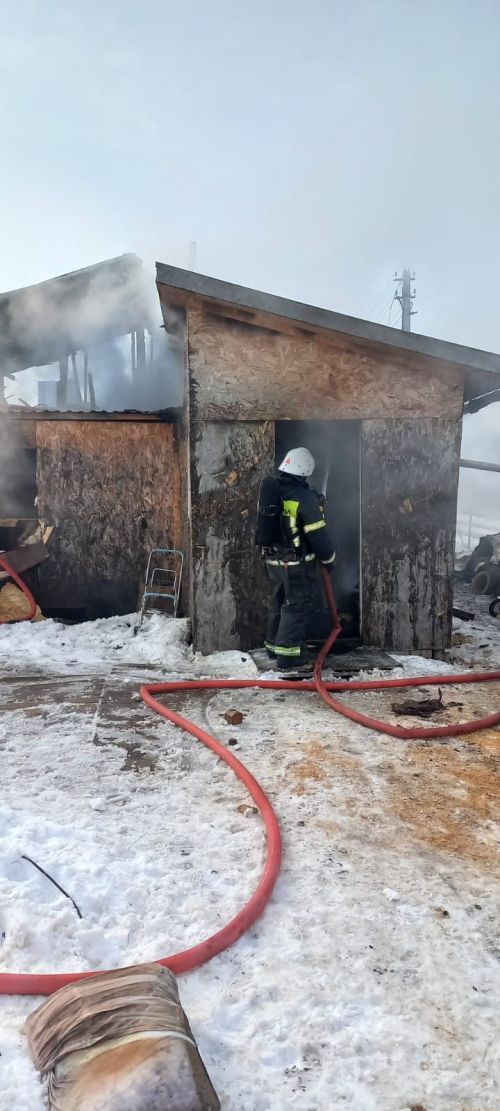 В Лаишевском районе при пожаре пострадал человек