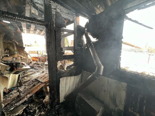 В Лаишевском районе при пожаре пострадал человек