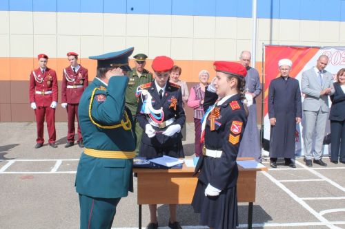 Пятиклассников Столбищенской школы Лаишевского района приняли в кадеты