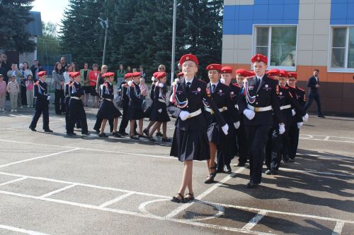 Пятиклассников Столбищенской школы Лаишевского района приняли в кадеты