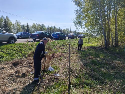 В Атабаевском сельском поселении провели субботник