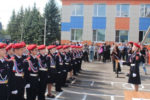 Пятиклассников Столбищенской школы Лаишевского района приняли в кадеты