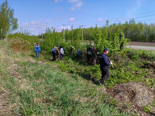 В Атабаевском сельском поселении провели субботник
