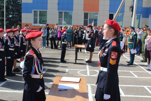 Пятиклассников Столбищенской школы Лаишевского района приняли в кадеты