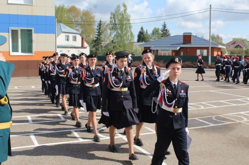 Пятиклассников Столбищенской школы Лаишевского района приняли в кадеты
