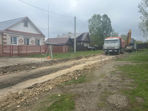 В городе Лаишево начались подготовительные работы по укладке асфальта