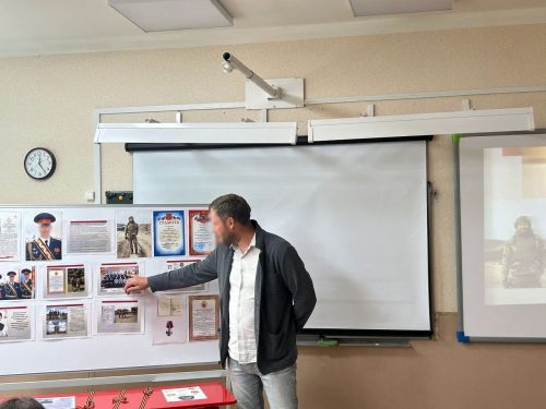 Кадеты Лаишевского района встретились с участником СВО
