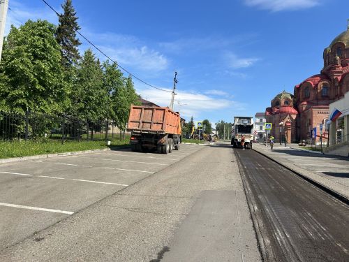 В Лаишеве ремонтируют дорогу на улице Чернышевского