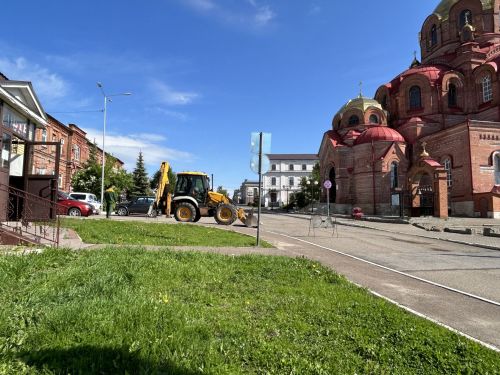 В Лаишеве ремонтируют дорогу на улице Чернышевского