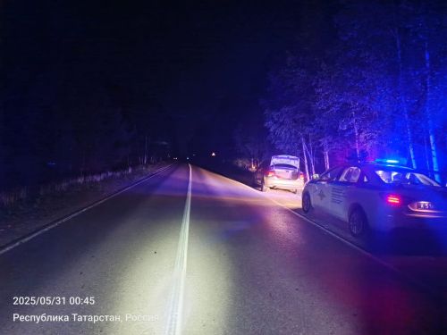 Перевернувшийся BMW: Двое пострадавших в Лаишевском районе
