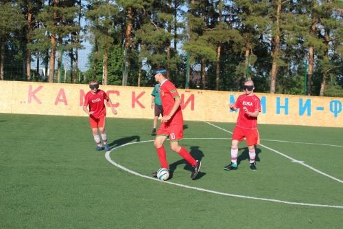 В Лаишеве проходит футбольный турнир среди тотально слепых