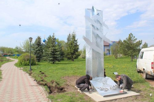 Лаеш районында Бөек Ватан сугышында катнашучыларга һәйкәл куелды