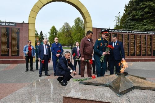 Огонь памяти зажжен в лаишевском парке Победы