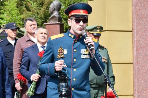Огонь памяти зажжен в лаишевском парке Победы