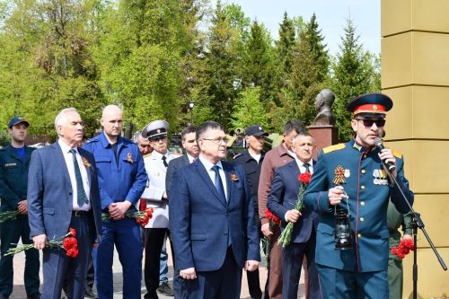 Огонь памяти зажжен в лаишевском парке Победы