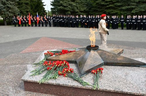 Огонь памяти зажжен в лаишевском парке Победы
