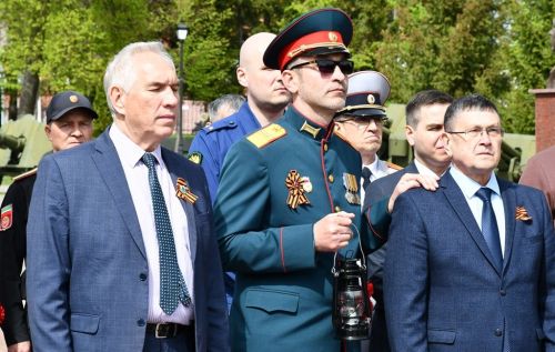 Огонь памяти зажжен в лаишевском парке Победы