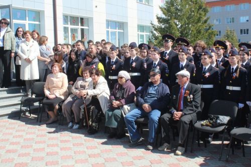 В Лаишевском техникуме прошел митинг, посвященный 80-летию Великой Победы