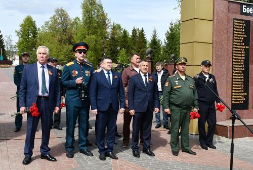 Огонь памяти зажжен в лаишевском парке Победы