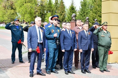 Огонь памяти зажжен в лаишевском парке Победы