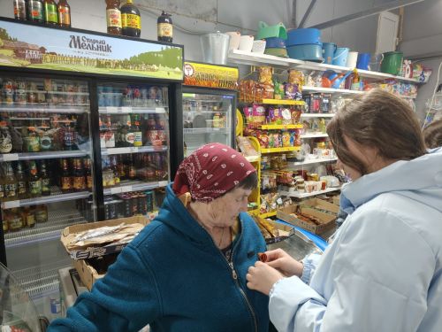 Жители села Среднее Девятово присоединились к акции Георгиевская лента