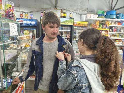 Жители села Среднее Девятово присоединились к акции Георгиевская лента