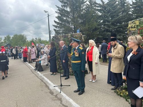 В Столбищенском поселении Лаишевского района 9 Мая встретили парадом