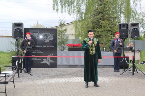 Лаеш районының Хәерби авылында сугыш хәрәкәтләрендә катнашучы авылдашларына һәйкәл ачылды