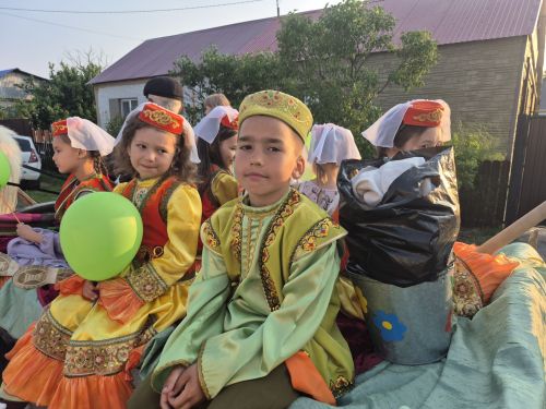 Красивая традиция сбора полотенец перед Сабантуем возрождается в Лаишево