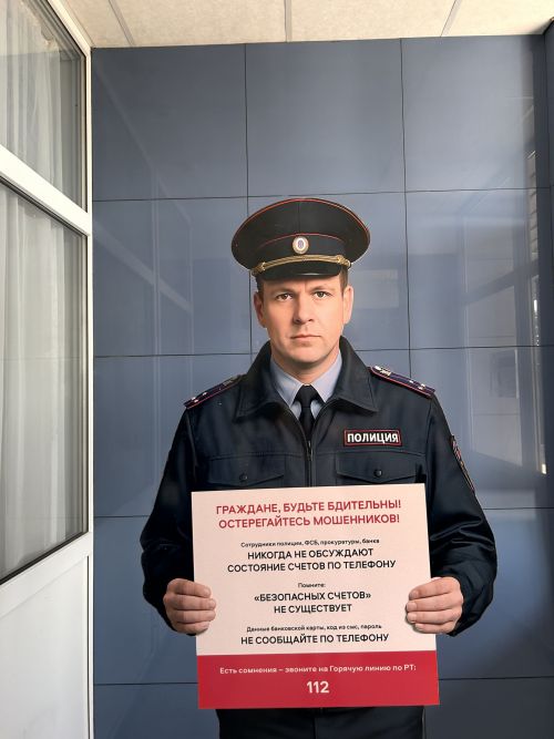 В Лаишевском РДК появился яркий символ борьбы с мошенничеством