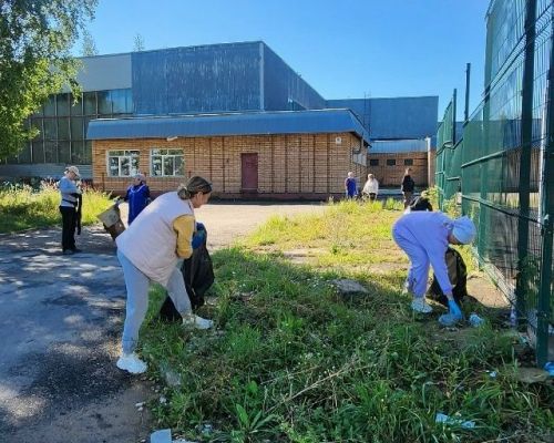В селе Габишево вышли на субботник, потому что чистота вокруг — забота общая