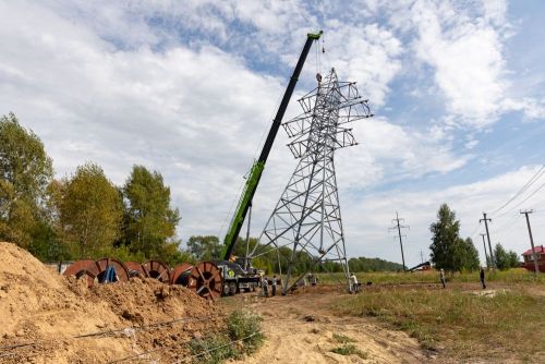 В Лаишевском районе проводится переустройство воздушной линии 110 кВ «Центральная – Аэропорт»