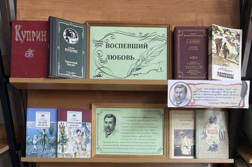 Для лаишевских читателей оформили книжную выставку «Воспевший любовь»